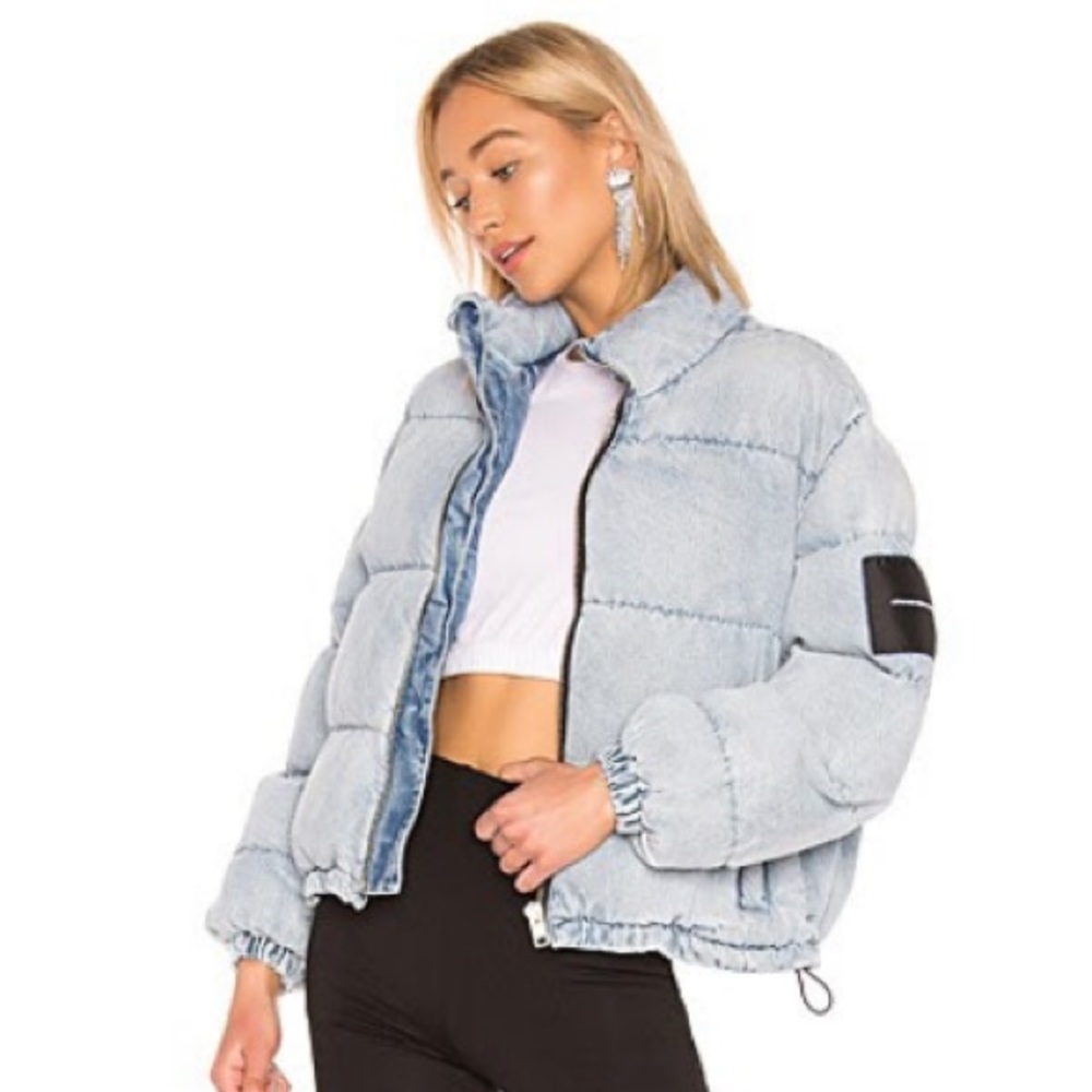 Alexander Wang Denim Puffer Jacket size XXS